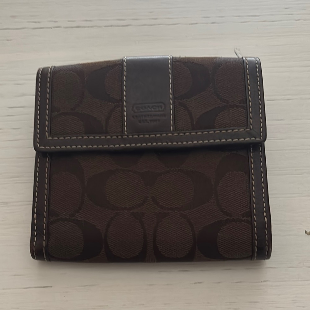 Coach Signature Brown Wallet